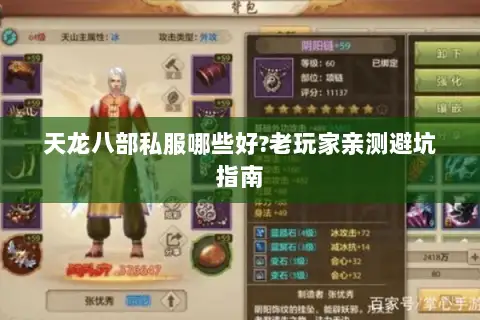 天龙八部私服哪些好?老玩家亲测避坑指南 天龙八部私服哪些好?老玩家亲测避坑指南