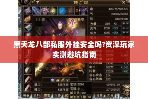 黑天龙八部私服外挂安全吗?资深玩家实测避坑指南