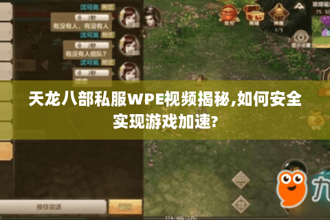 天龙八部私服WPE视频揭秘,如何安全实现游戏加速?