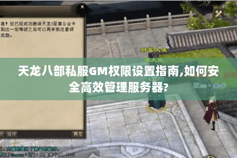 天龙八部私服GM权限设置指南,如何安全高效管理服务器?