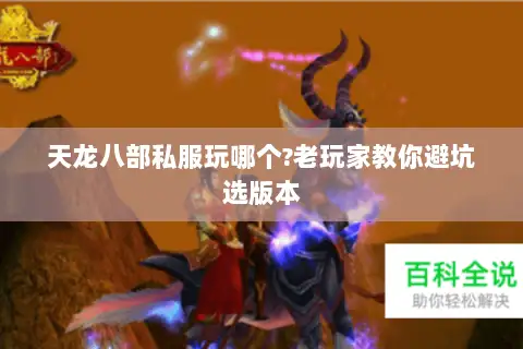 天龙八部私服玩哪个?老玩家教你避坑选版本