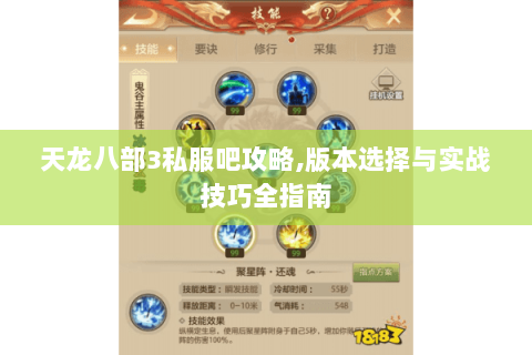天龙八部3私服吧攻略,版本选择与实战技巧全指南 天龙八部3私服吧攻略,版本选择与实战技巧全指南