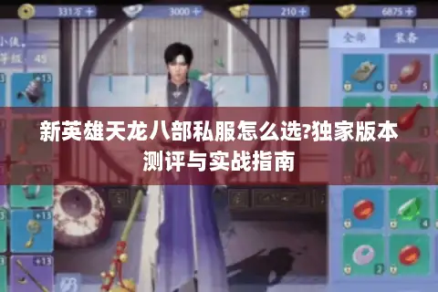 新英雄天龙八部私服怎么选?独家版本测评与实战指南