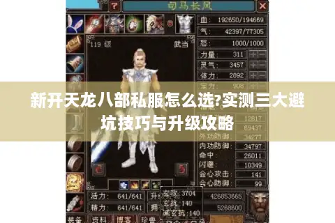 新开天龙八部私服怎么选?实测三大避坑技巧与升级攻略