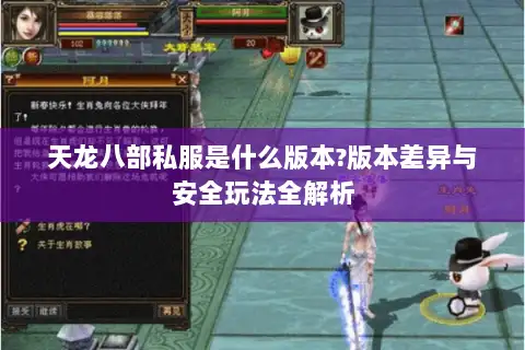 天龙八部私服是什么版本?版本差异与安全玩法全解析