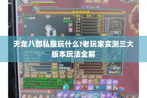 天龙八部私服玩什么?老玩家实测三大版本玩法全解 天龙八部私服玩什么?老玩家实测三大版本玩法全解