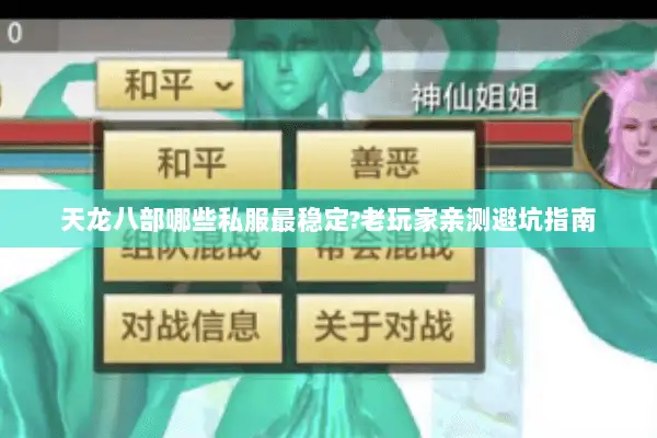 天龙八部哪些私服最稳定?老玩家亲测避坑指南