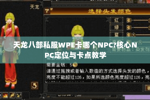 天龙八部私服WPE卡哪个NPC?核心NPC定位与卡点教学