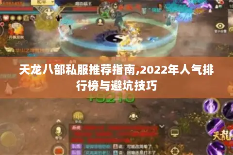 天龙八部私服推荐指南,2022年人气排行榜与避坑技巧